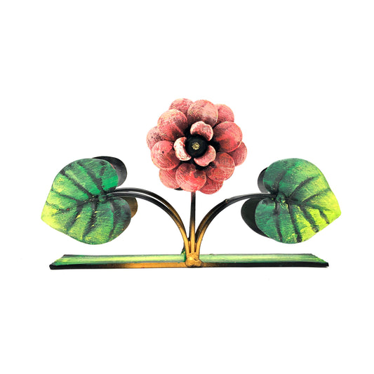 Napkin holder with flower