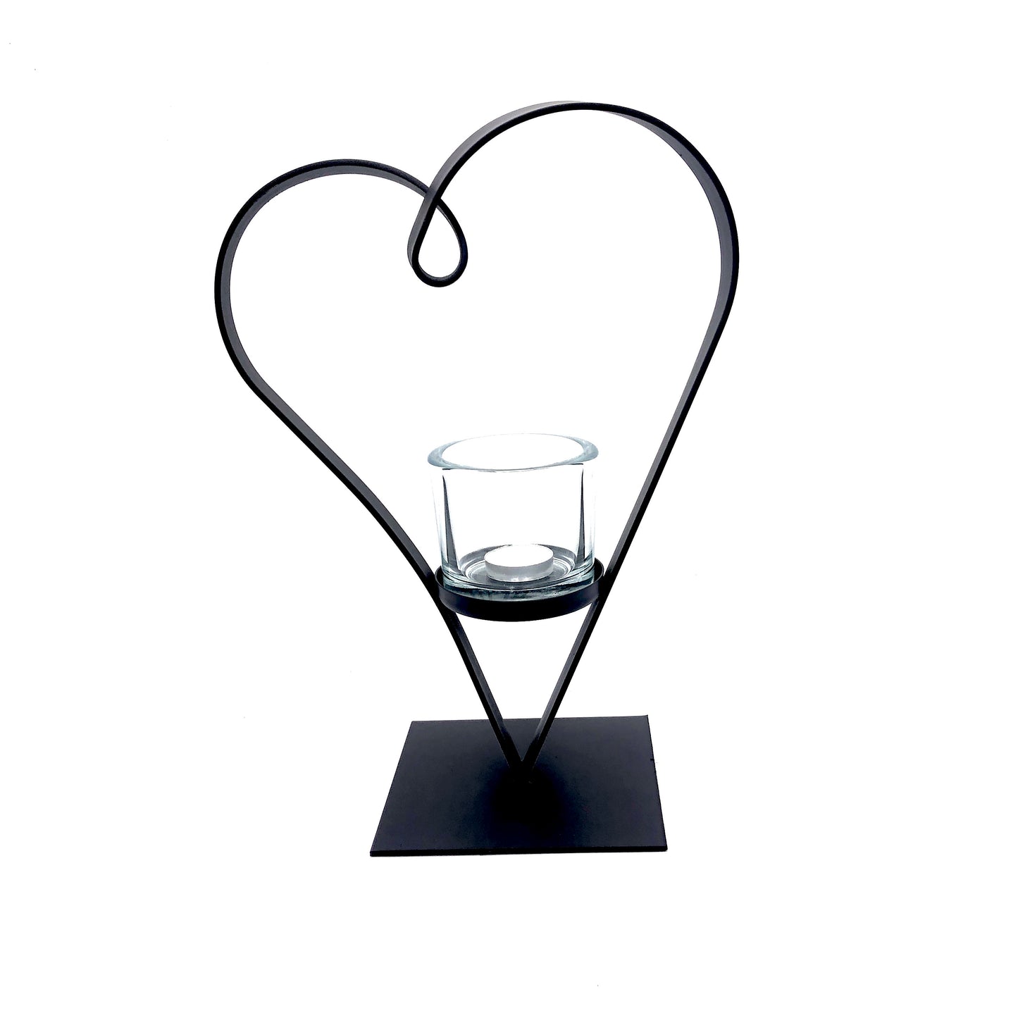 Heart shaped candle holder