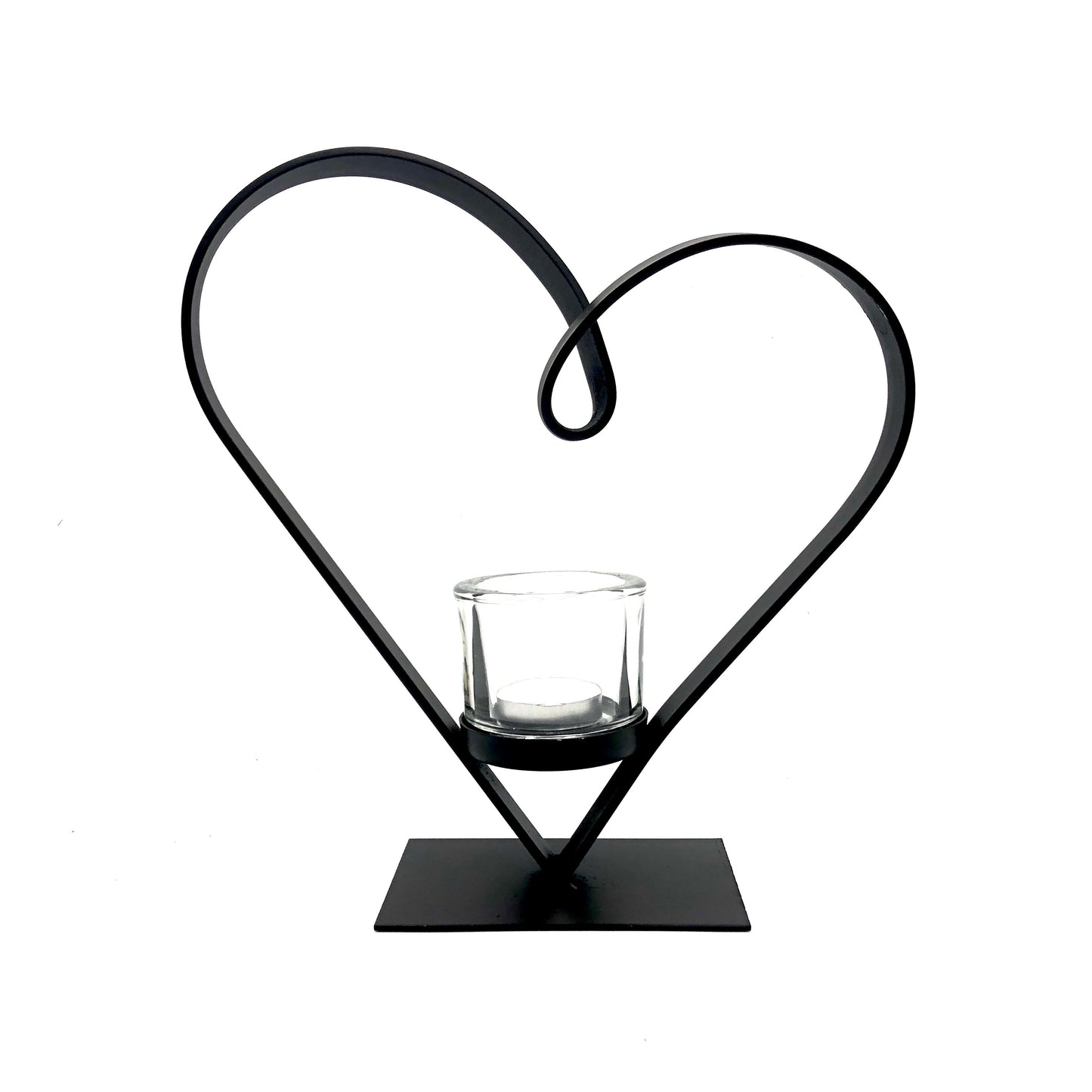 Heart shaped candle holder