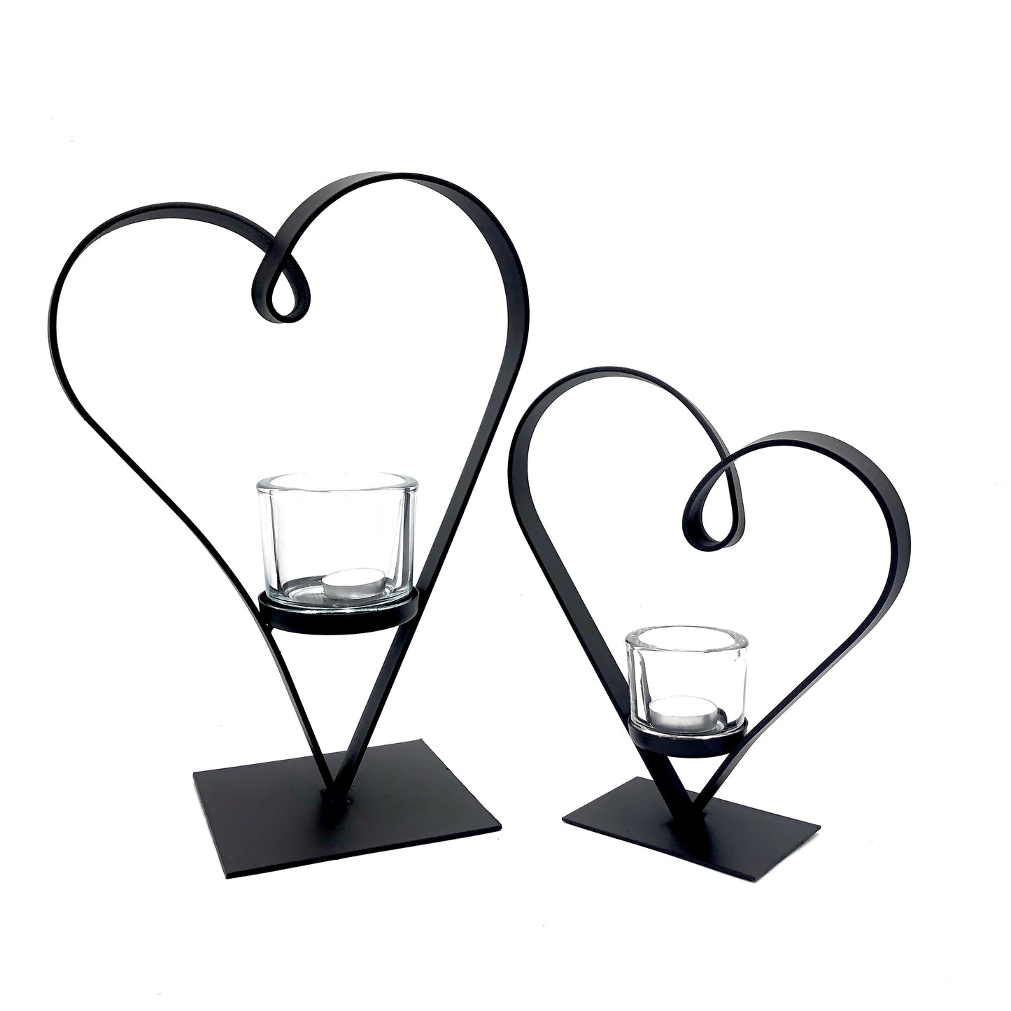 Heart shaped candle holder