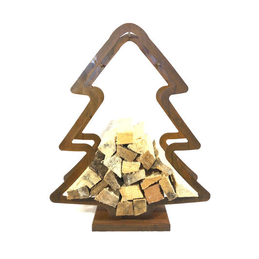 Tree-shaped log holder